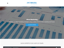 Tablet Screenshot of jacobsonsdirect.com